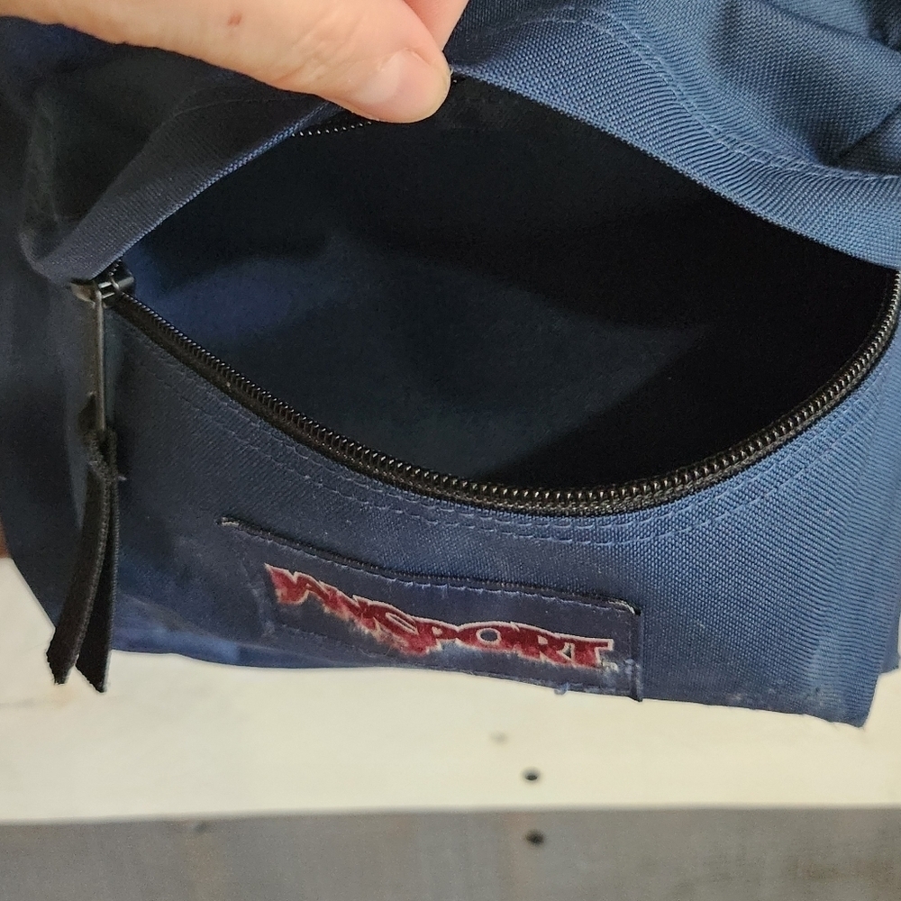 Jansport Navy Blue Small Mini Sporty Youth Kids Backpack - Picture 10 of 12